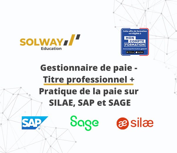 Gestionnaire de paie - Titre professionnel - Pratique de la paie sur SAP, SAGE et SILAE